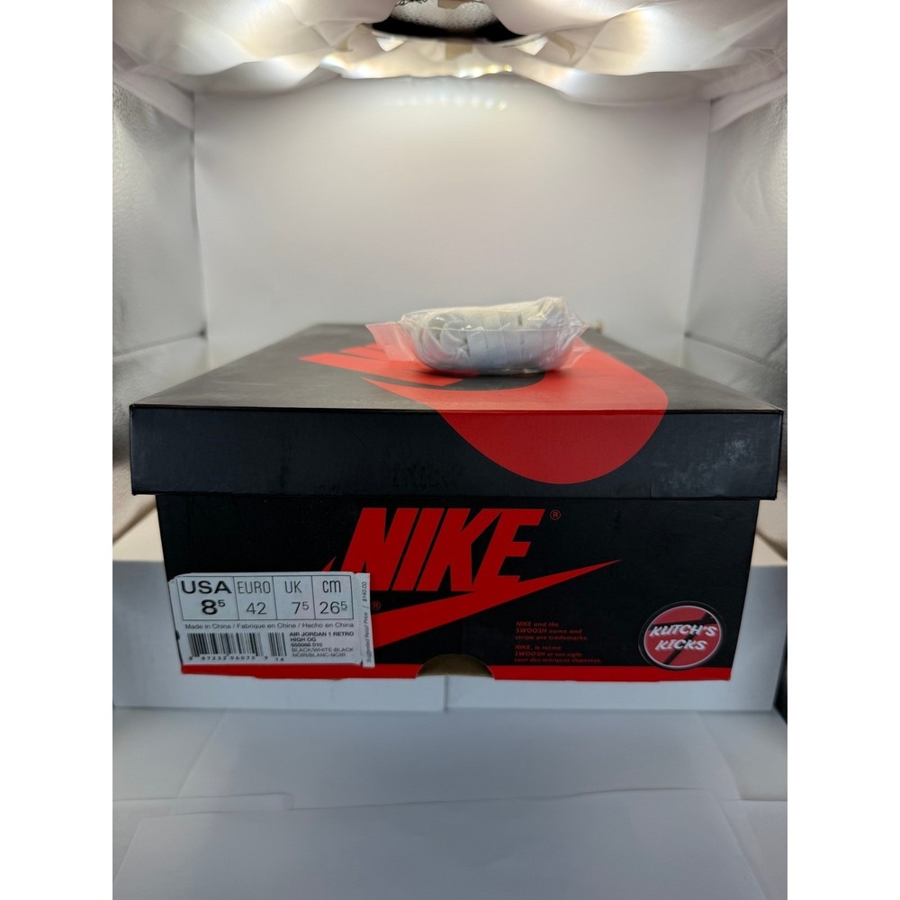 Air Jordan 1 Retro "Black / White" (2014) – Size 8.5 - Picture 5 of 6